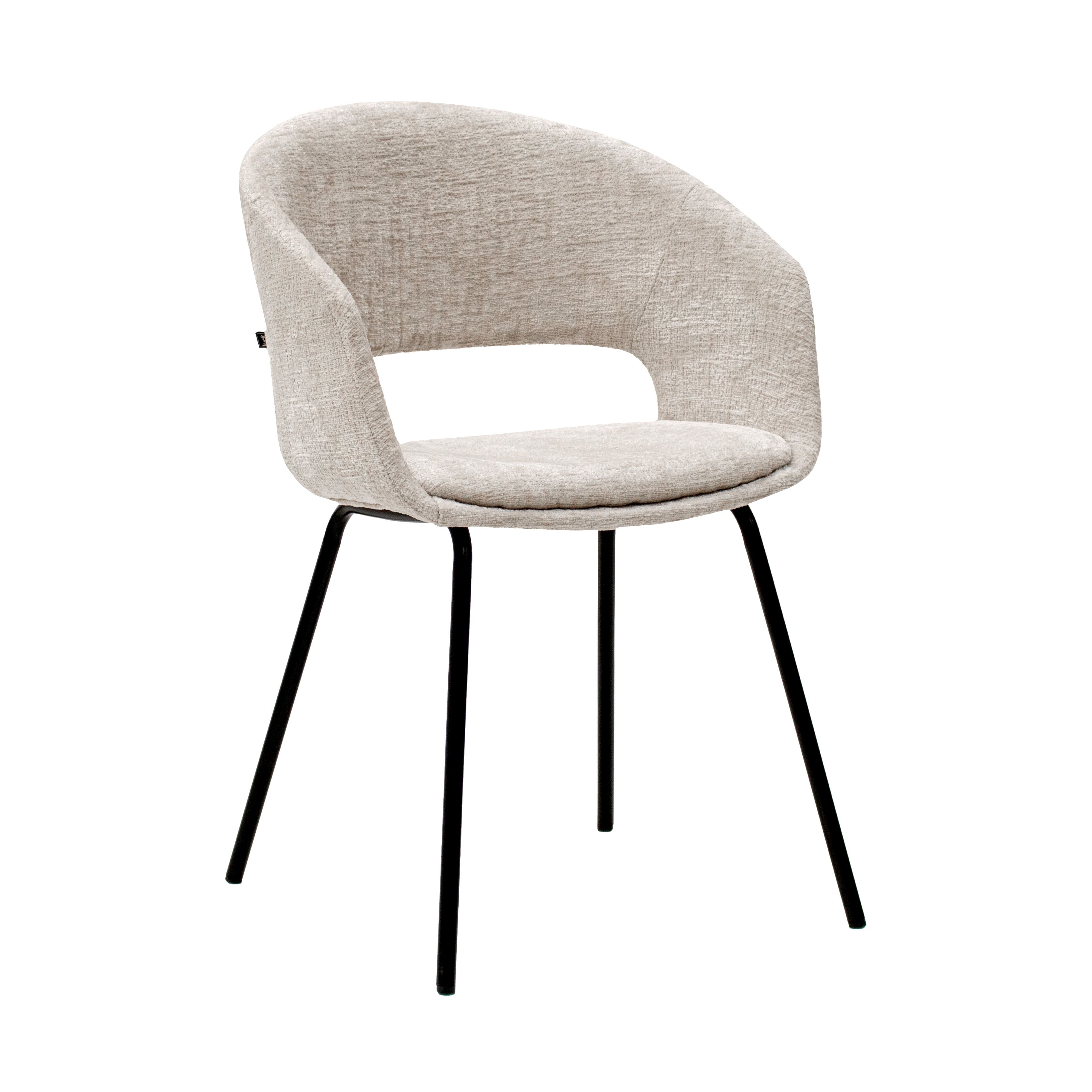 Chaise de salle à manger de coup de pied Mette - Champagne