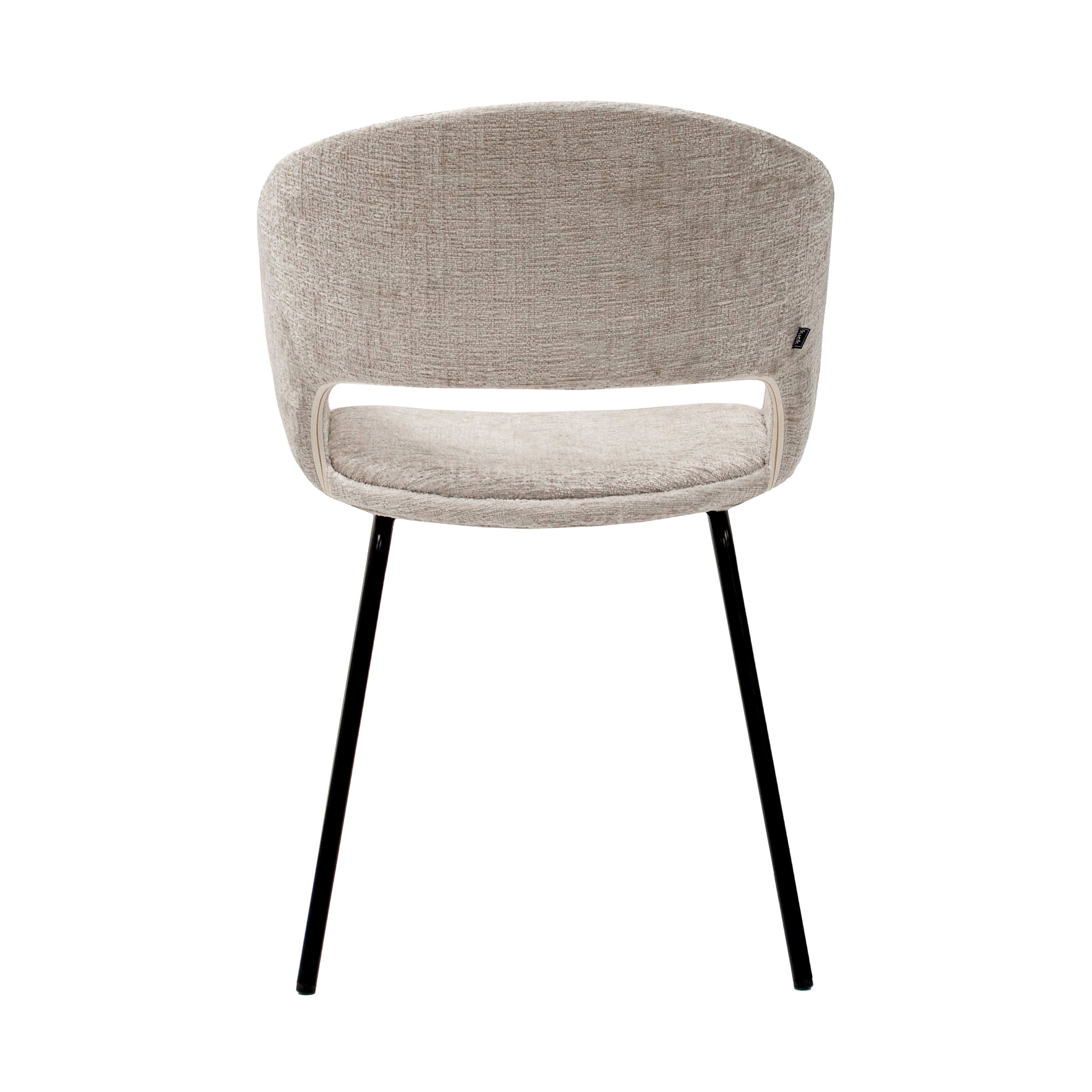 Chaise de salle à manger de coup de pied Mette - Champagne