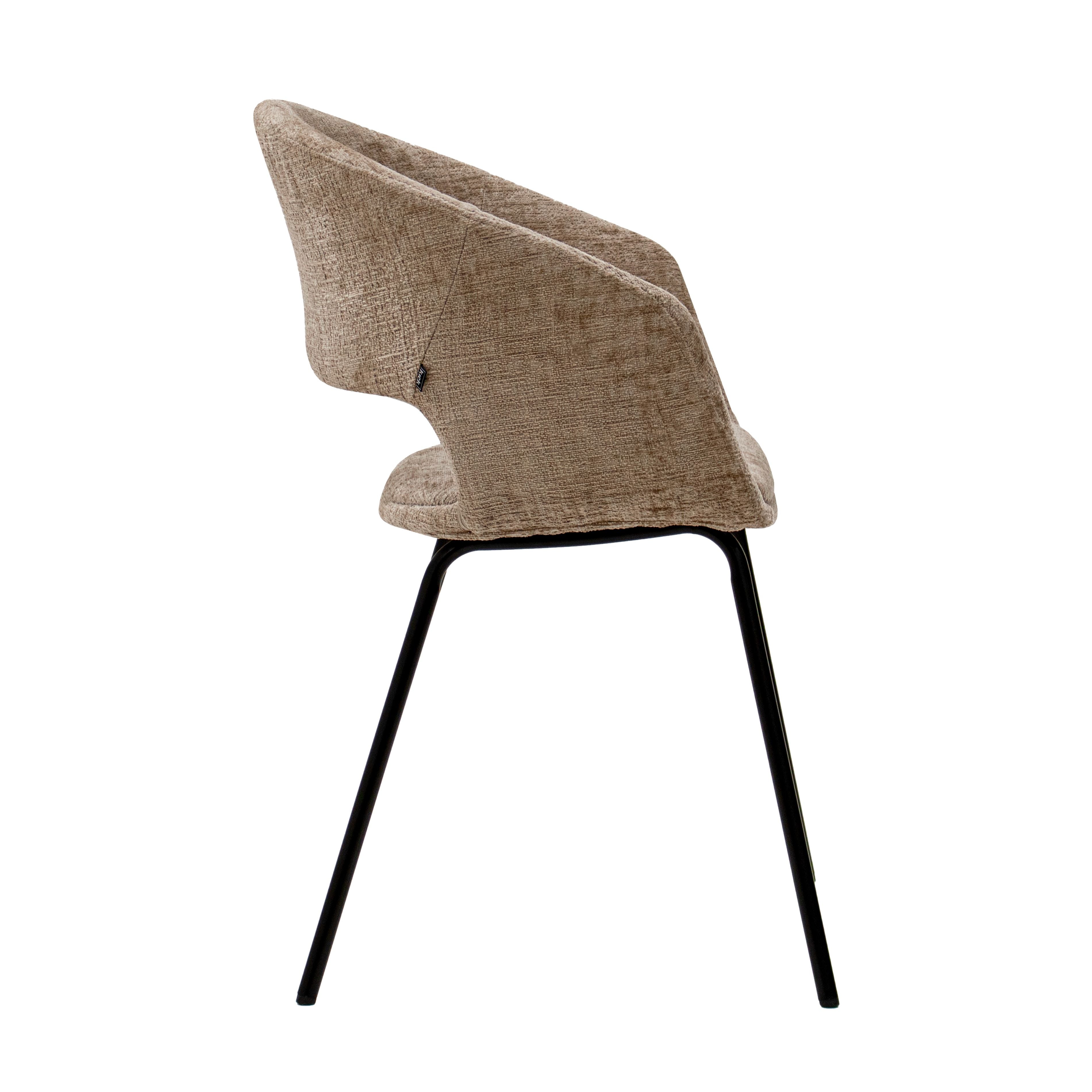Coup de pied pour salle à manger chaise mette - beige