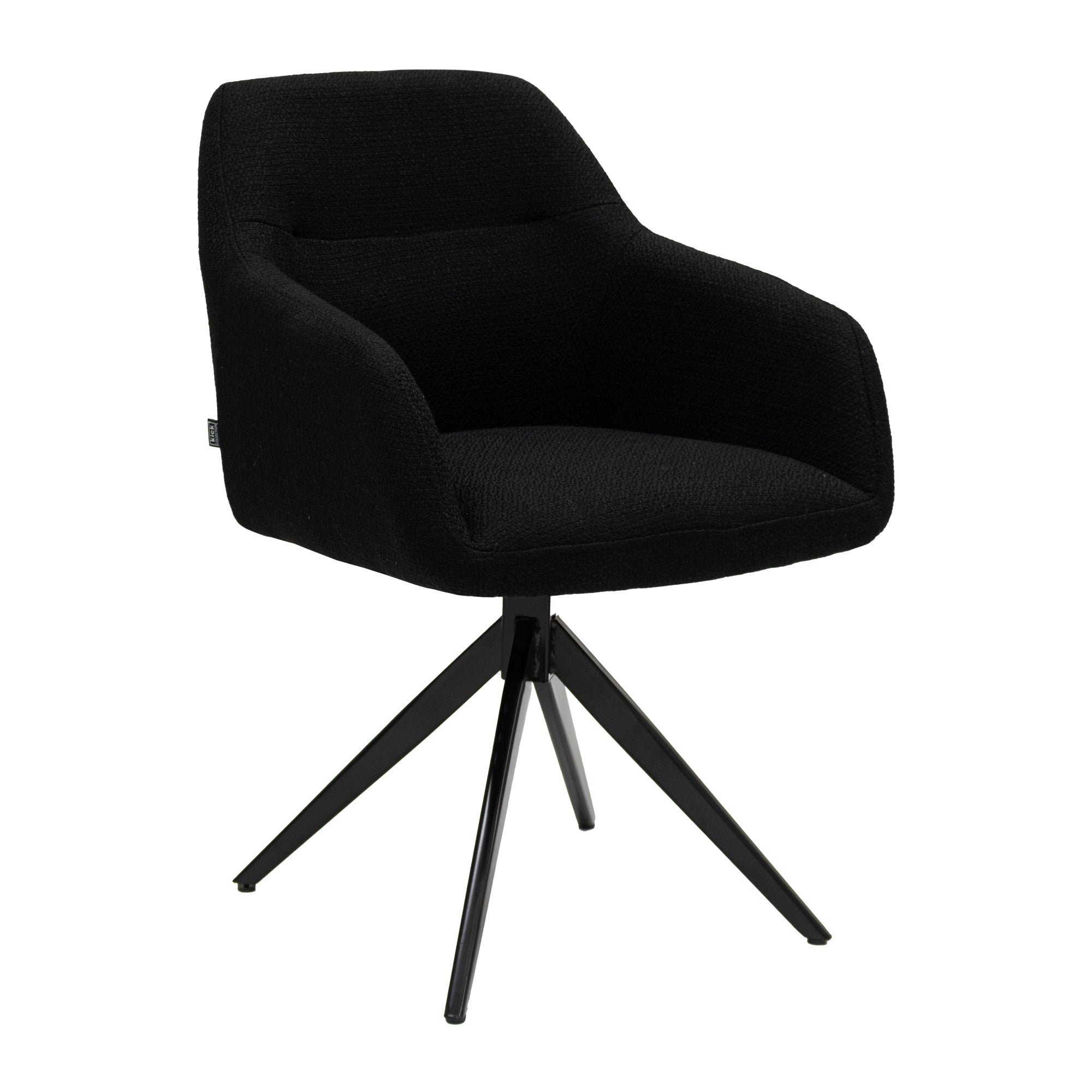 Kick Ravi turning chair - Black