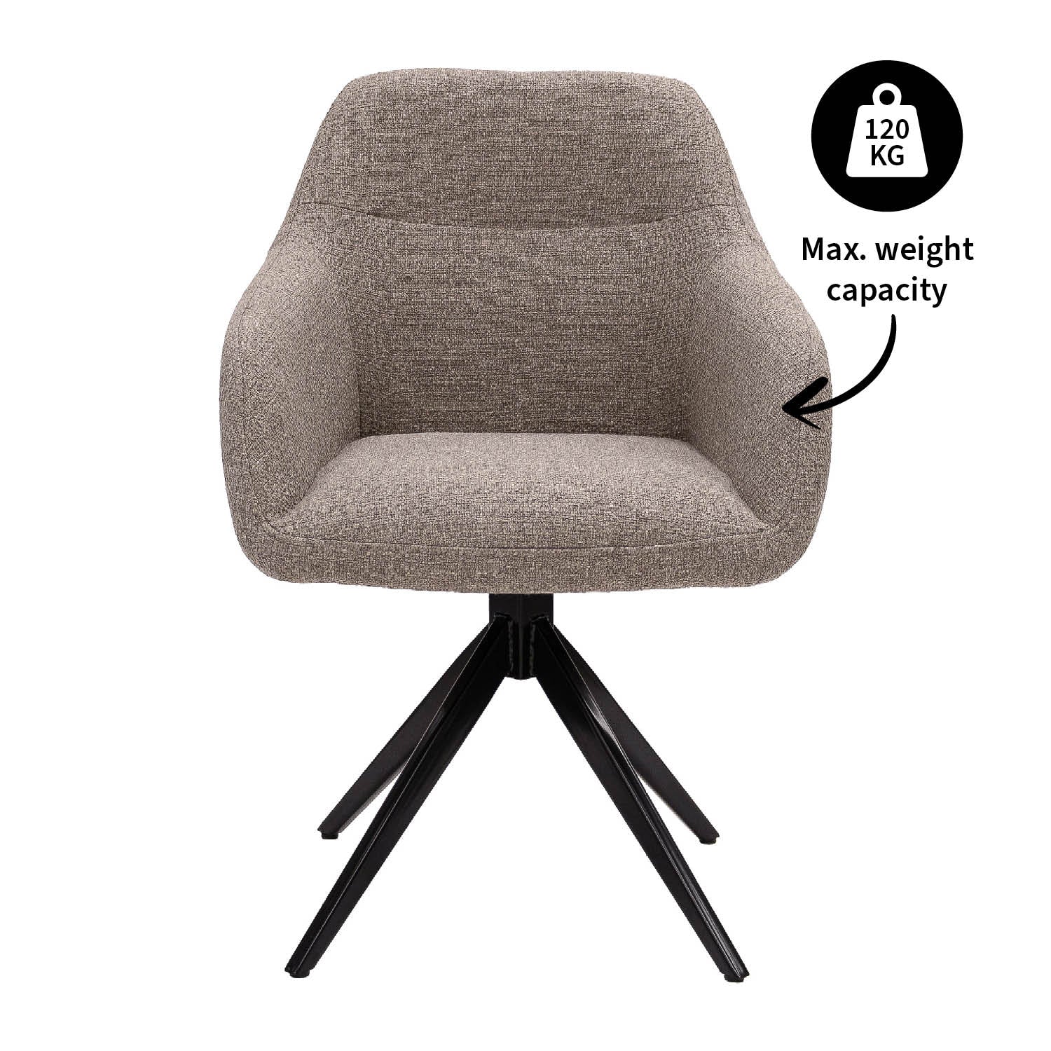 Kick Ravi turning chair - Gray