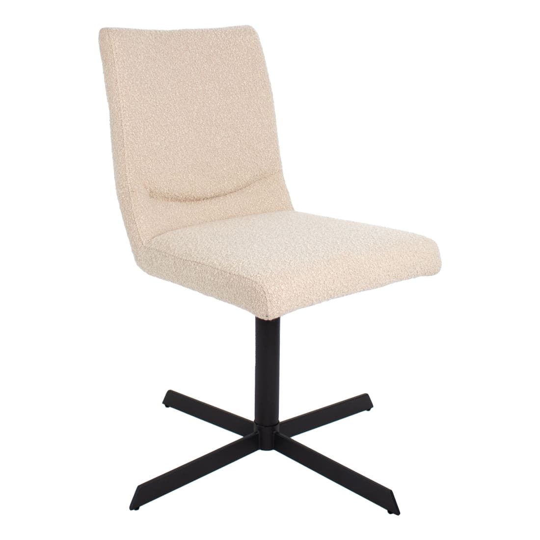 Kick Eetkamerstoel Sam Boucle - Beige - Bouclé