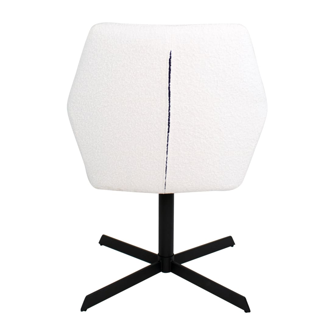 Kick Eetkamerstoel Viktor Boucle - Wit - Bouclé