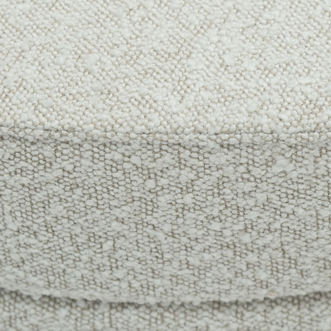 Kick Poef Duke Boucle - Wit 80 cm - Banken