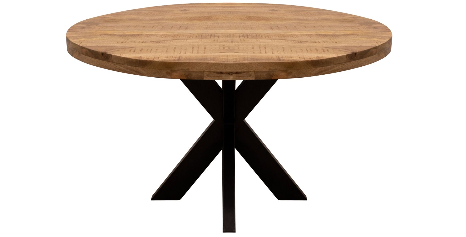 Kick Dax Eetkamertafel - Vergadertafel - Rond 130 cm - Mango - Kick Collection - Eetkamertafel- Workliving