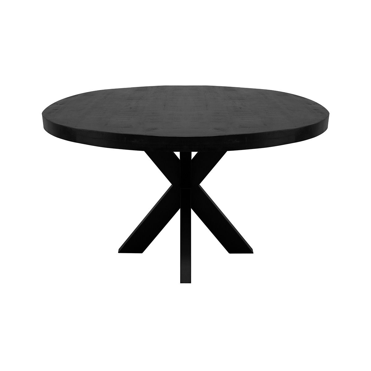 Kick Dax Eetkamertafel - Vergadertafel - Rond 120 cm - Zwart - Kick Collection - Eetkamertafel- Workliving