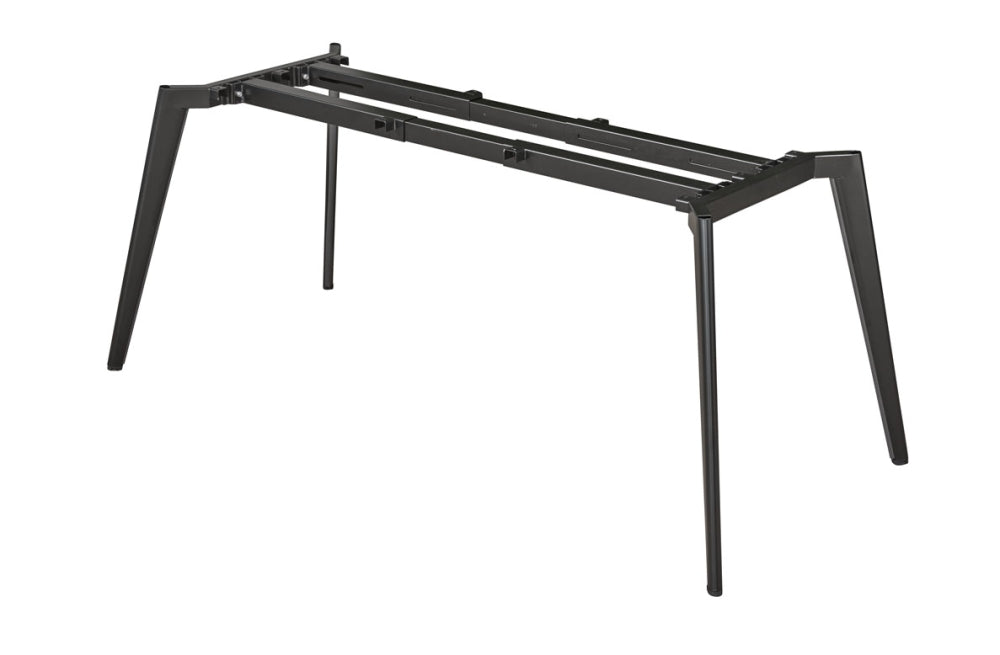 Manhattan Slim Vergadertafel 140x80cm 4 personen - Zwart onderstel - Wit Blad