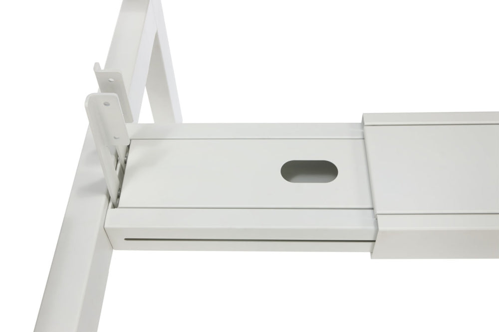 Traverse uitschuifbaar (tussen H-poten) t.b.v. Duo Bureau Bench