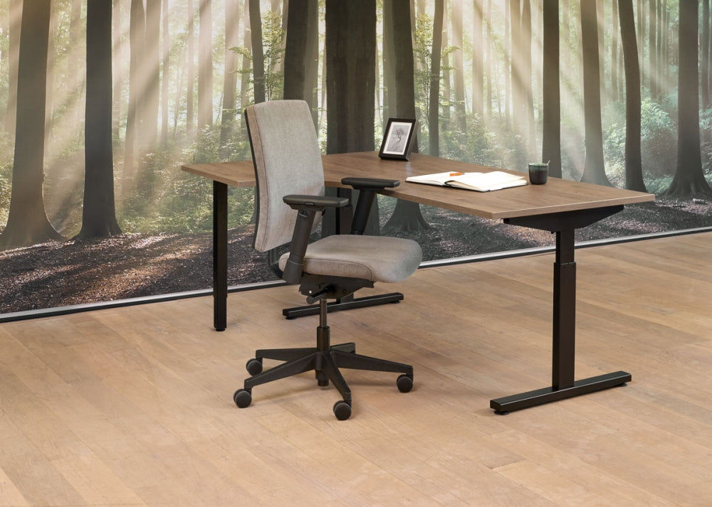 Manhattan Quickmount Wing Links - Verstelbaar Zit/Zit Hoekbureau - 160x120 cm