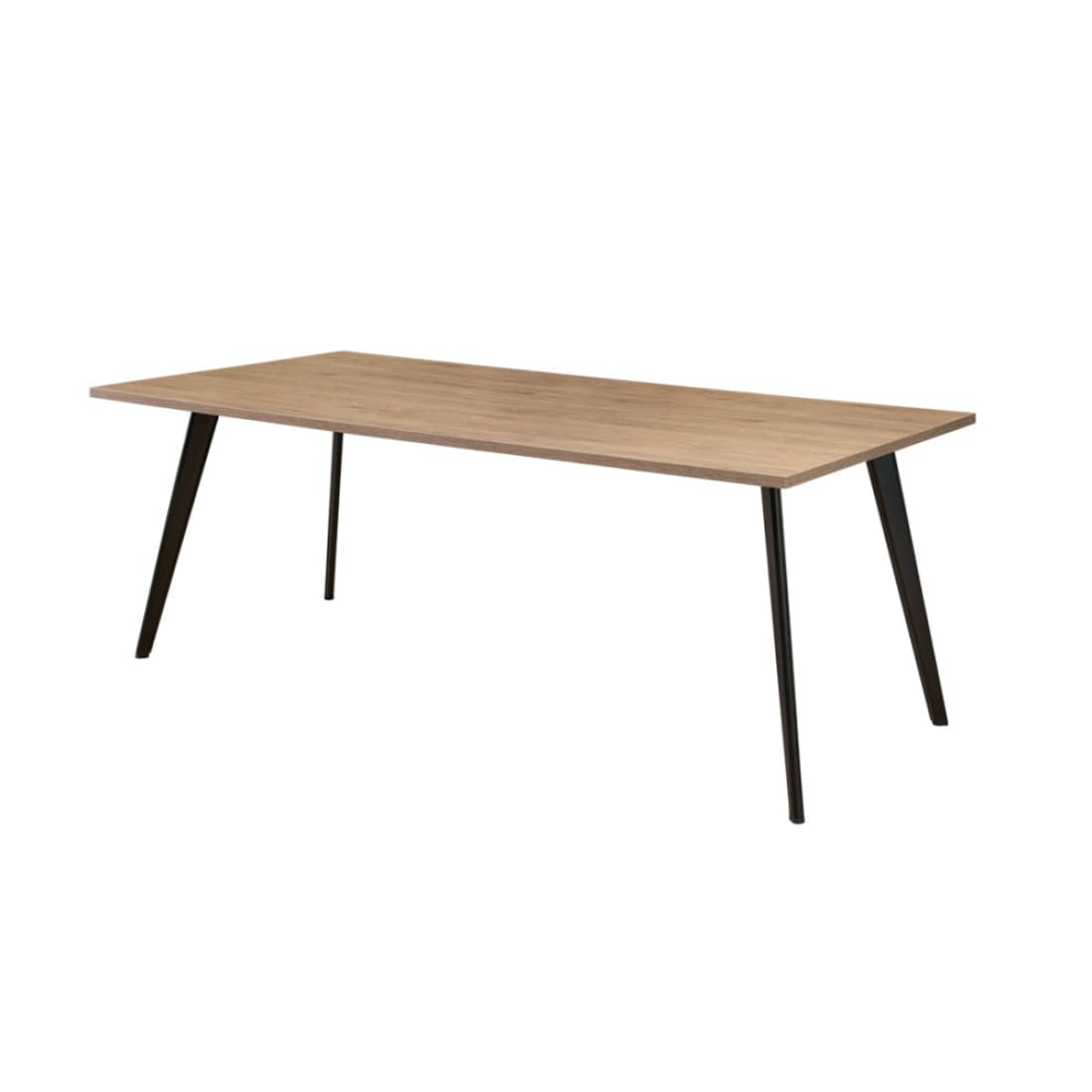Manhattan Slim Vergadertafel 180x80cm 6 personen - Zwart