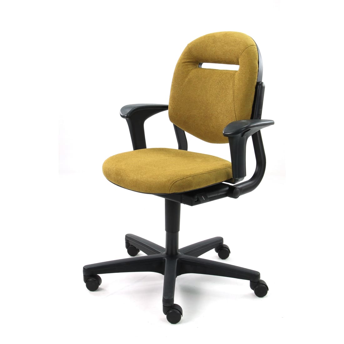 Refurbished Bureaustoel Ahrend 220 Regain Geel Ergonomisch -