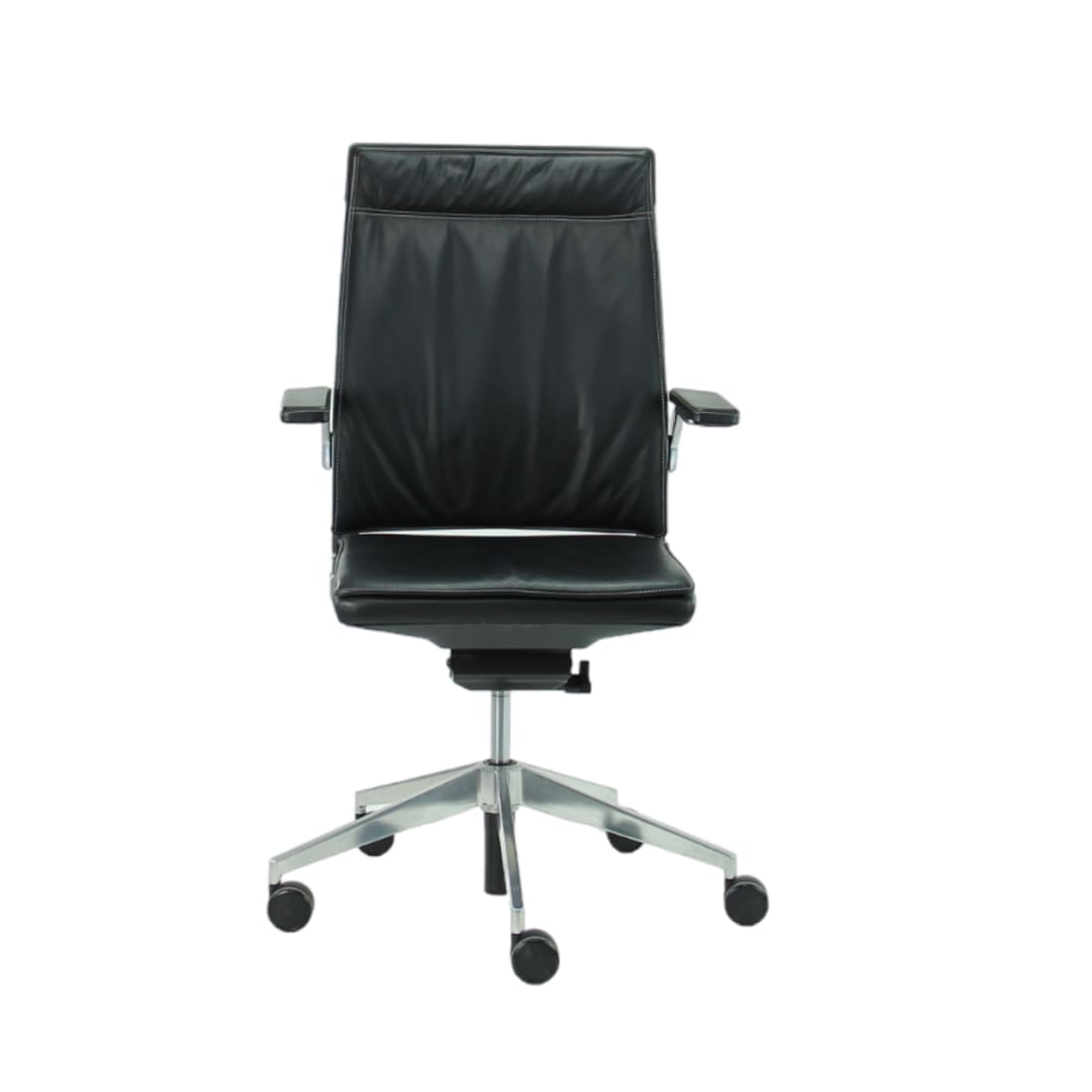 Refurbished Bureaustoel Dynamobel DIS Zwart Leder