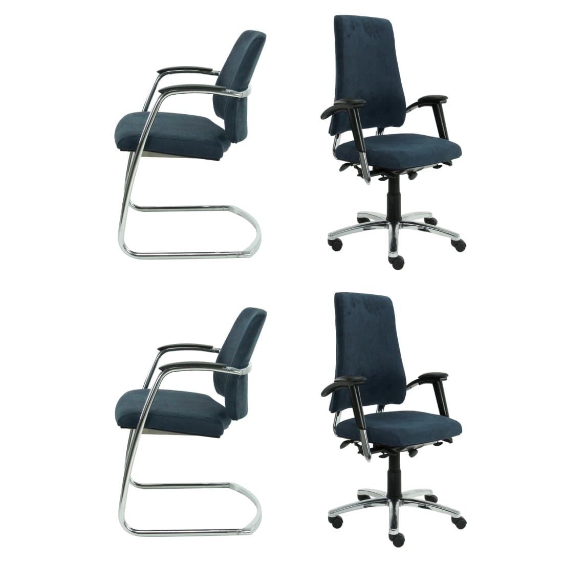 Refurbished Bureaustoel en Vergaderstoel BMA Axia Max Visit