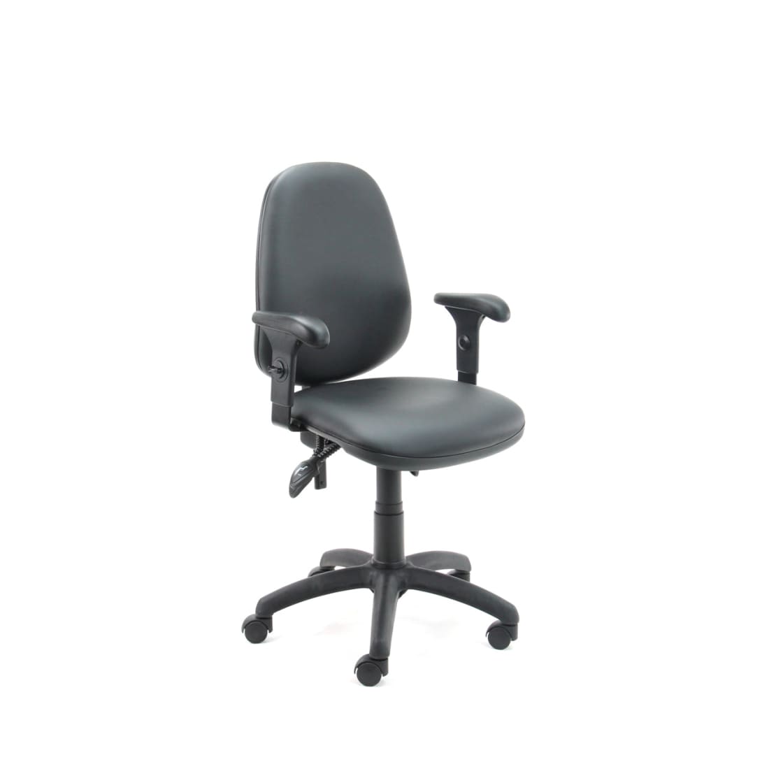 Refurbished Bureaustoel Lotta Vegan Leer Zwart - Refurbished