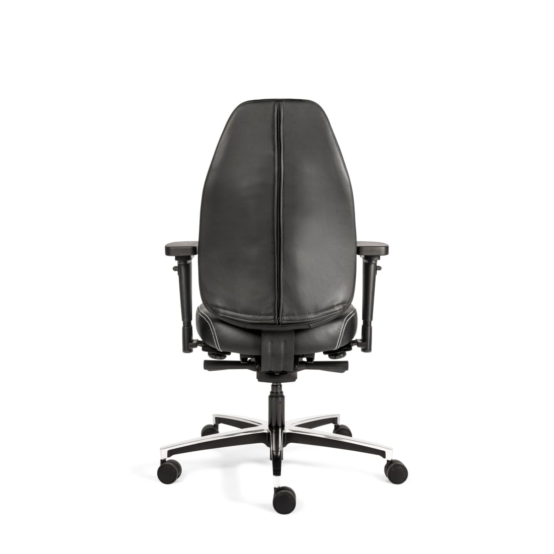 Leather Moving Chair For Office Therapod X Standard Black Leather