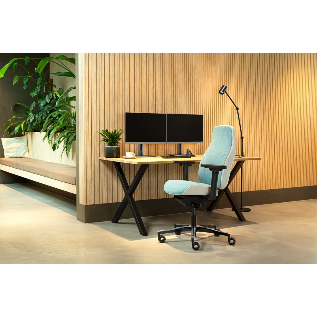 Sit And Move Therapod X2 Azure - Bureaustoel Facet Wol