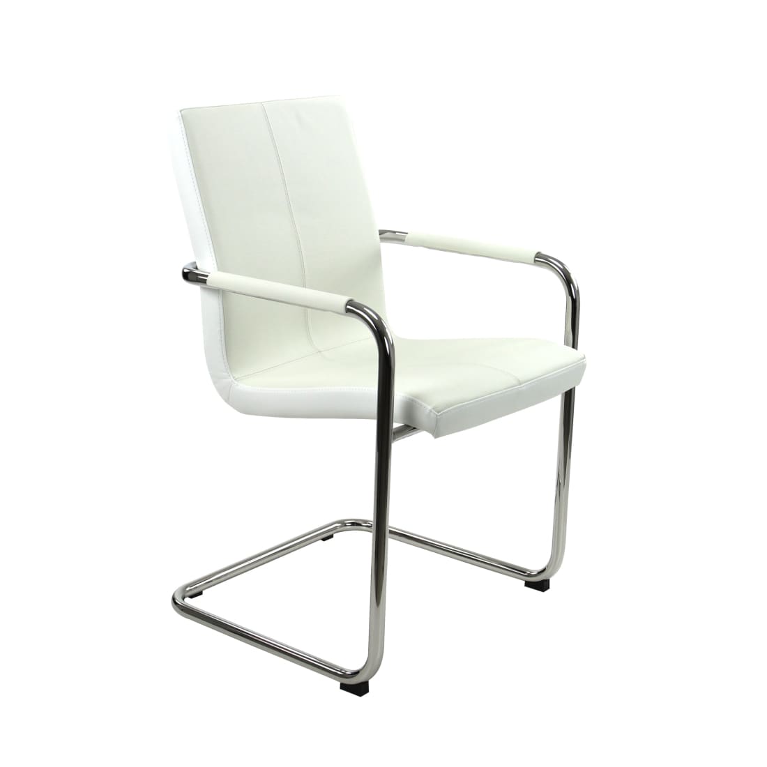 Vergaderstoel S Series Wit Vegan Leer - Vergaderstoelen