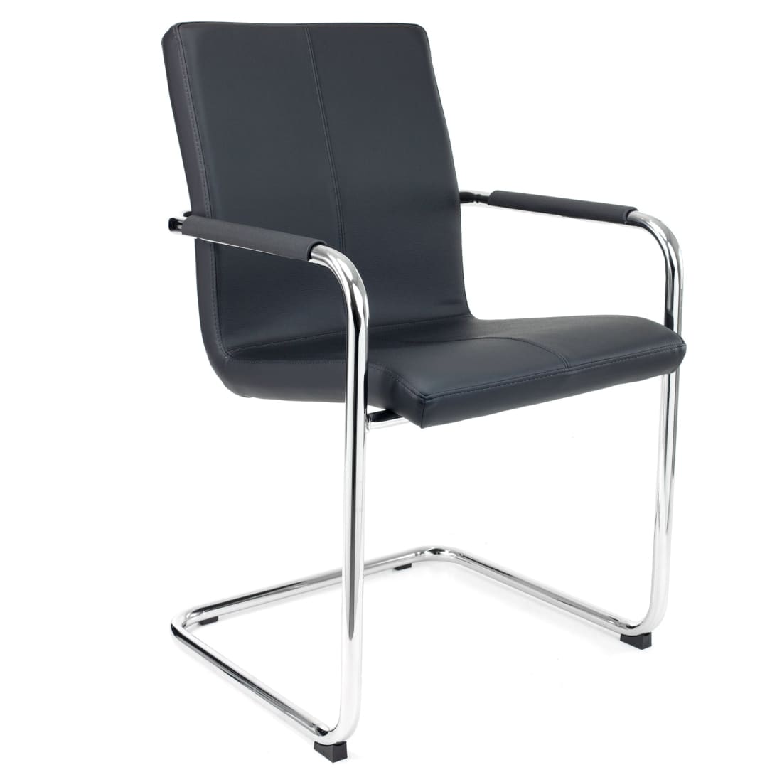 Vergaderstoel S Series Zwart Vegan Leer - Vergaderstoelen