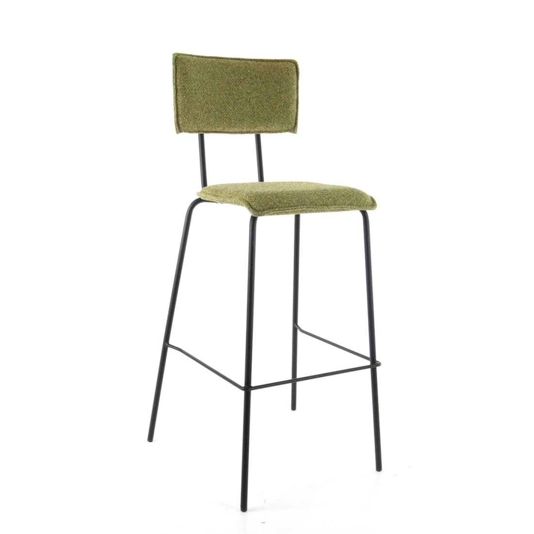 Workliving Barkruk Hoog Bo Society - Boucle Mustard - Hoge