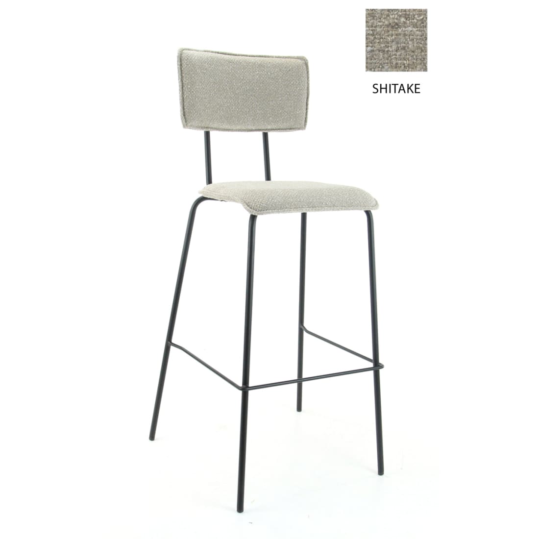 Workliving Barkruk Hoog Bo Society - Boucle Shitake - Hoge