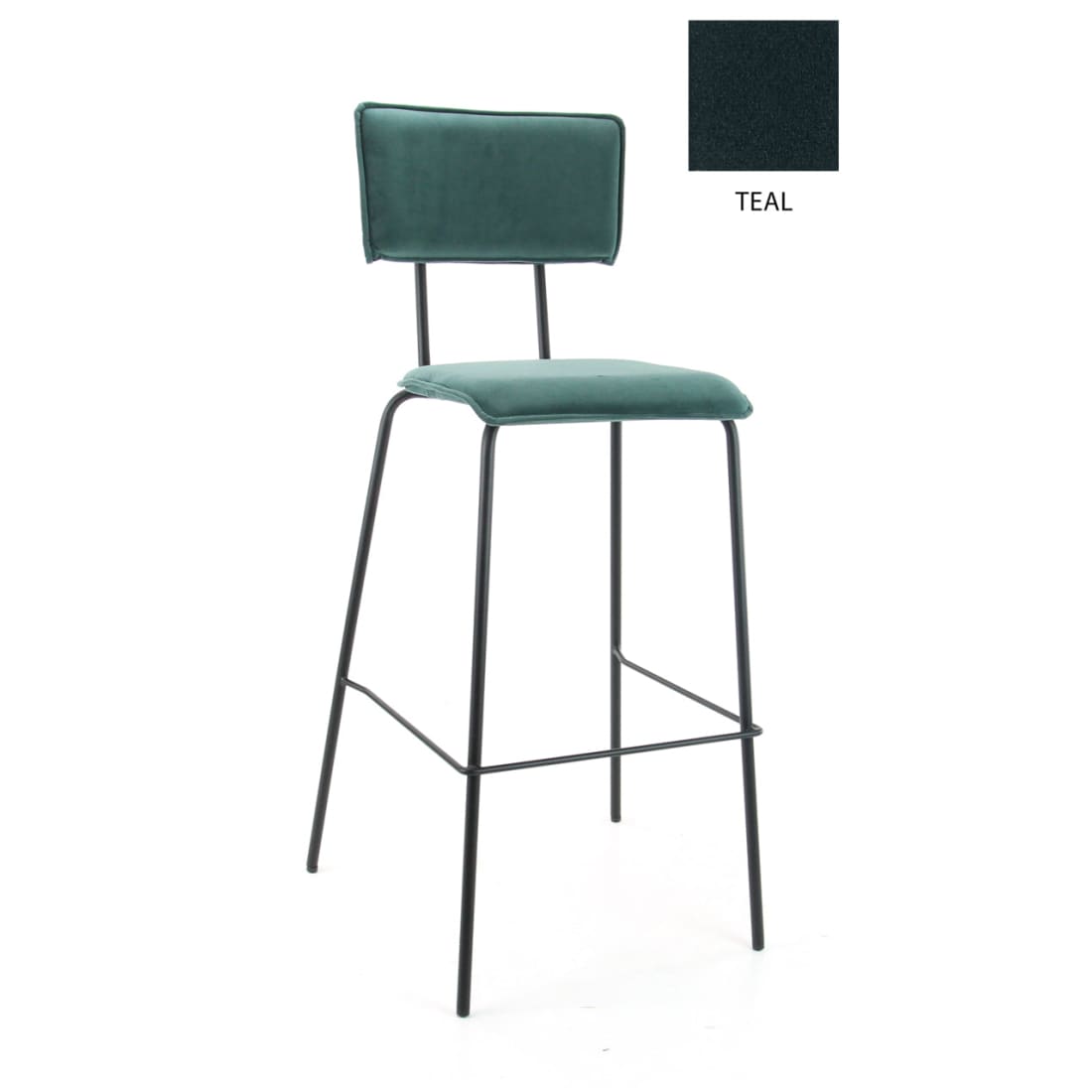 Workliving Barkruk Hoog Bo - Velvet Earth Teal - Hoge