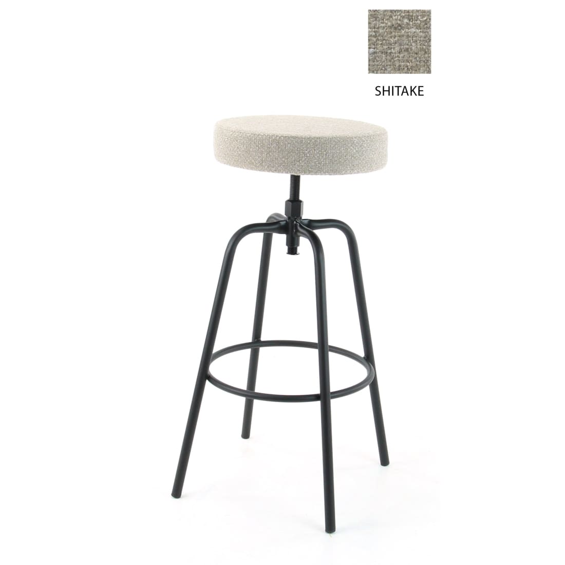 Workliving Barkruk Hoog Rond - Society Boucle Shitake - Hoge