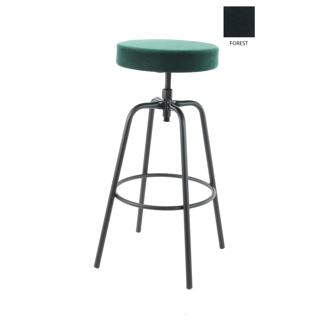 Workliving Barkruk Hoog Rond - Velvet Earth Forest - Hoge