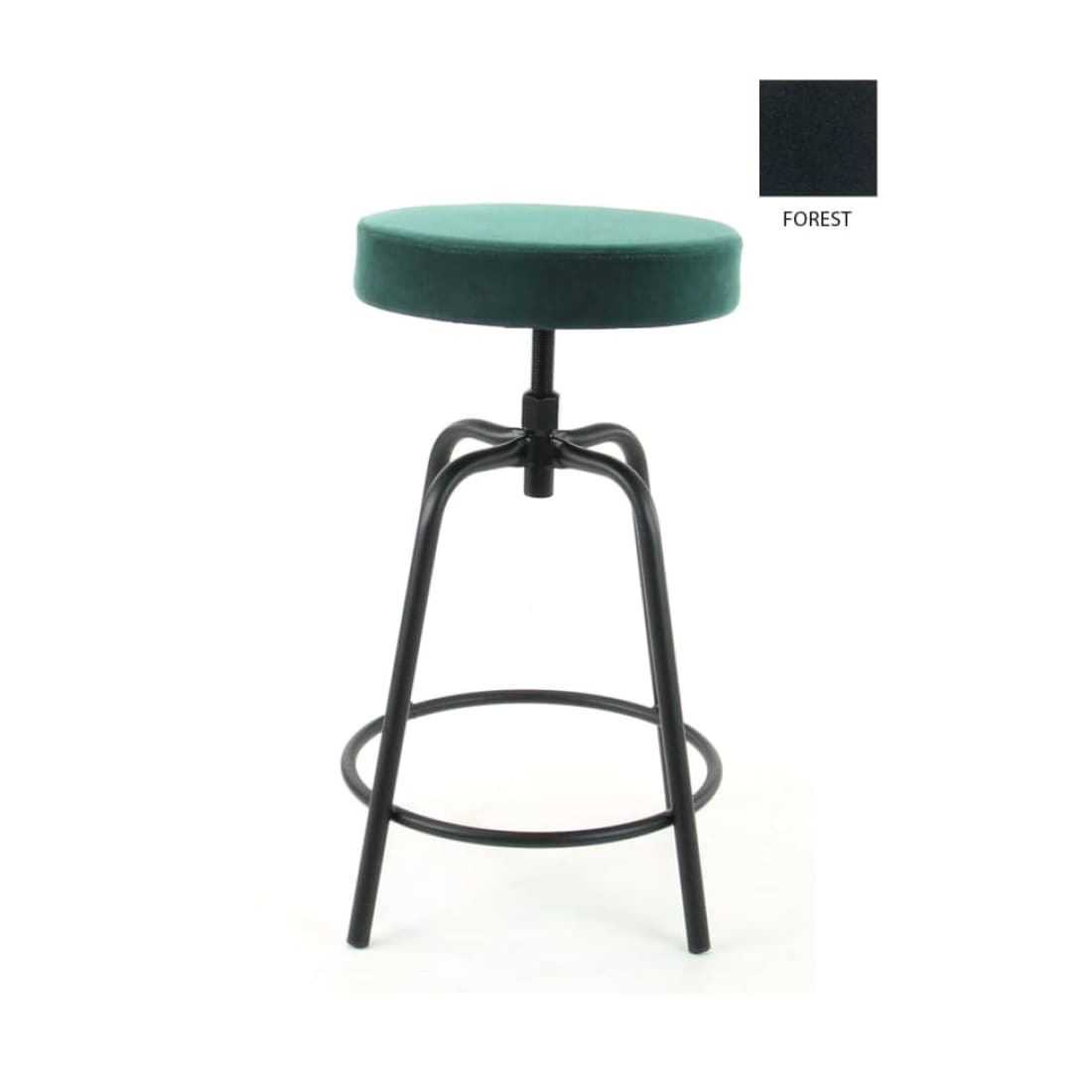Workliving Barkruk Laag Rond - Velvet Earth Forest - Lage