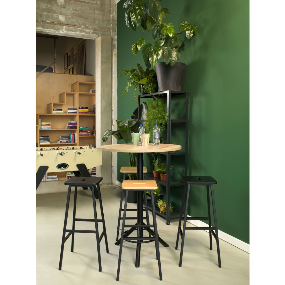 Workliving Barkruk Massief Eiken Bike - Eiken - Hoge