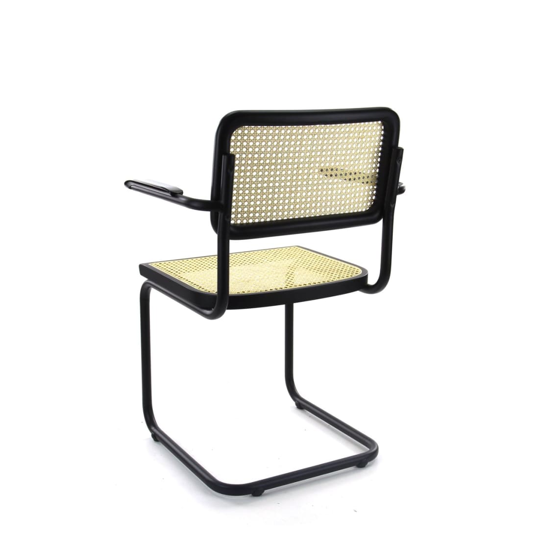 Workliving Bas Eetkamerstoel - Rotan Design Zwart -