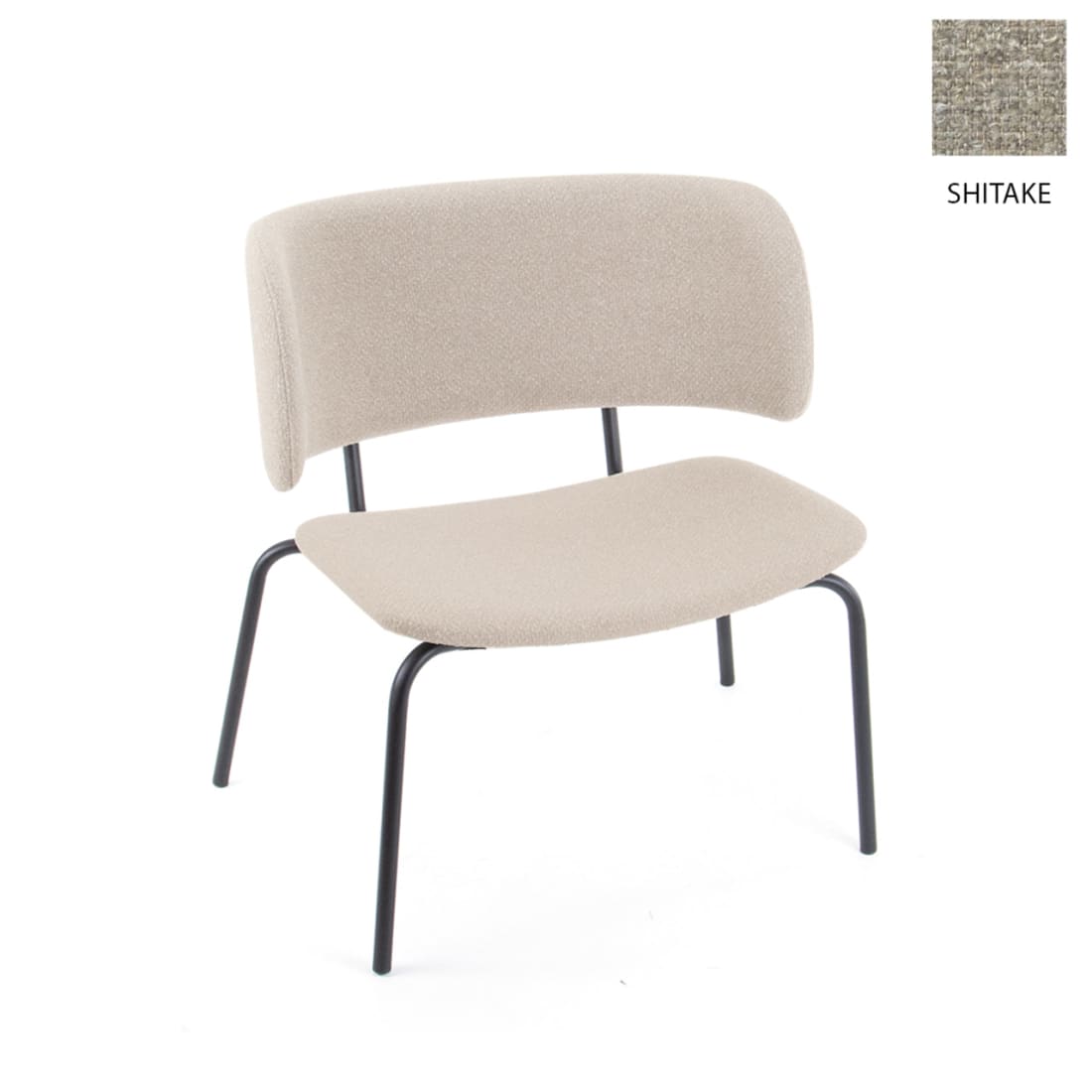Workliving Bo Lounge Fauteuil - Society Boucle Shitake -