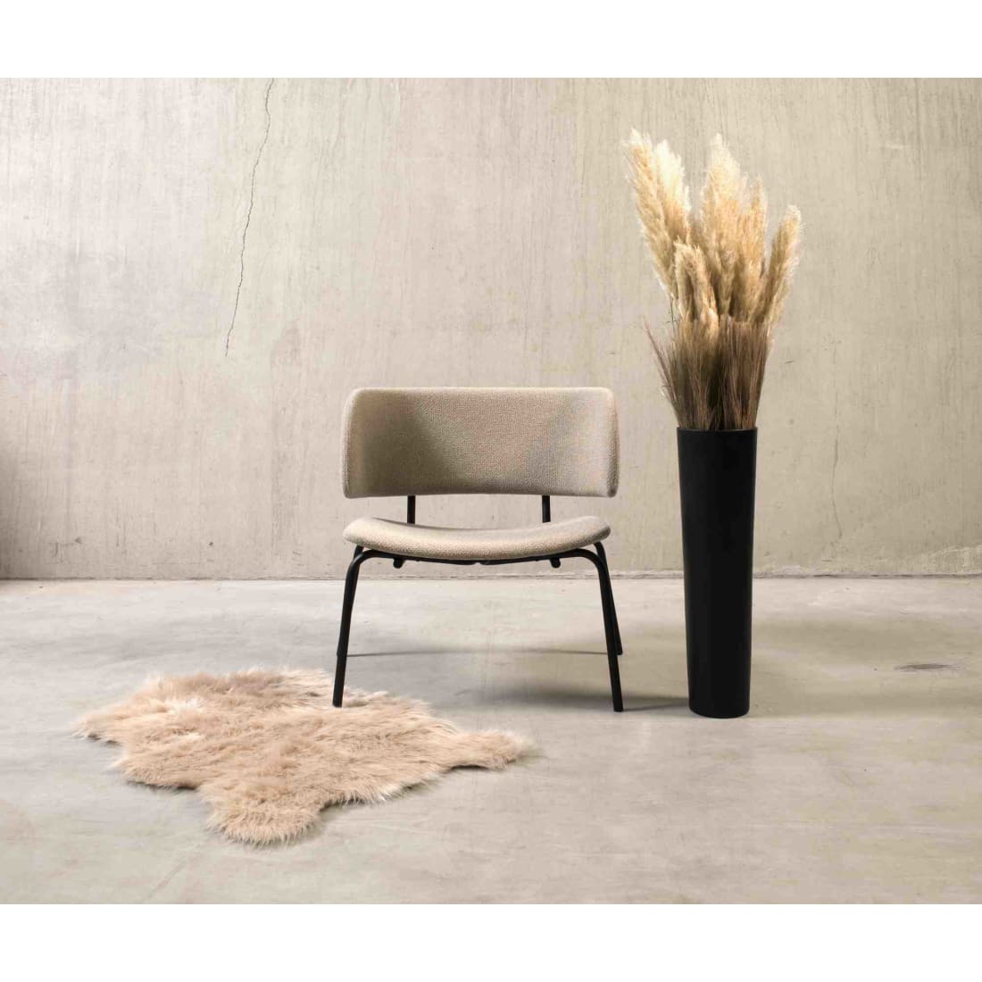 Workliving Bo Lounge Fauteuil - Society Boucle Shitake -