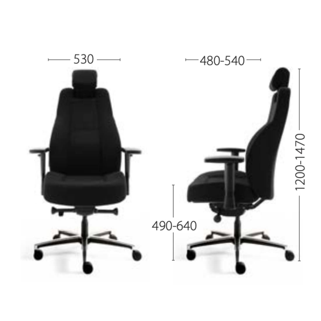 Workliving Delta-2 Mirage - Ergonomische 24-uurs Bureaustoel