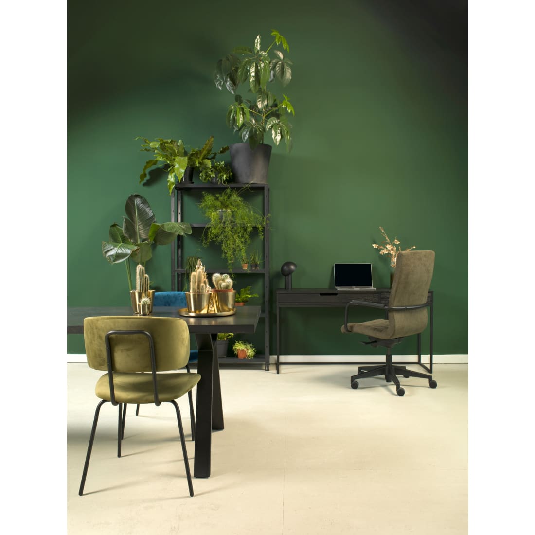 Workliving Eetkamerstoel Bo RS - Velvet Earth Army - Velvet