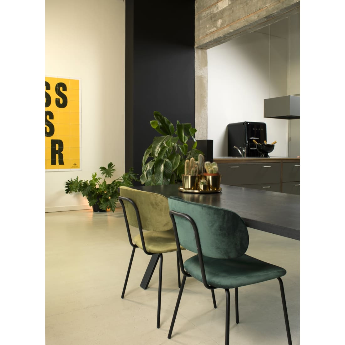 Workliving Eetkamerstoel Bo RS - Velvet Earth Army - Velvet