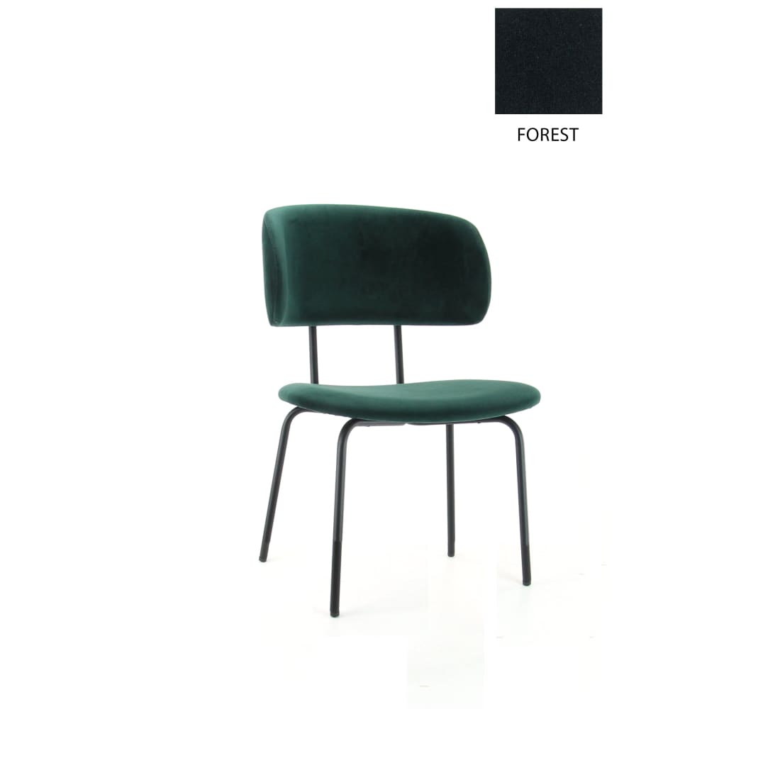 Workliving Eetkamerstoel Bo RS - Velvet Earth Forest -