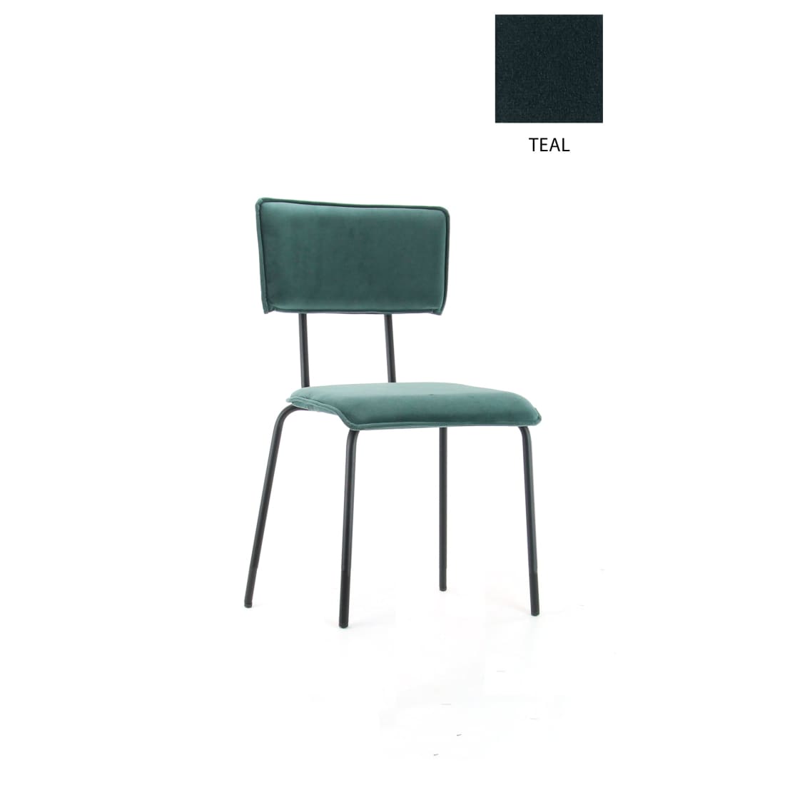 Workliving Eetkamerstoel Bo - Velvet Earth Teal - Velvet