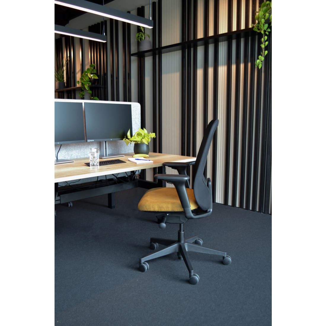 Workliving Nora Mesh Geel Regain - Bureaustoel Ergonomisch