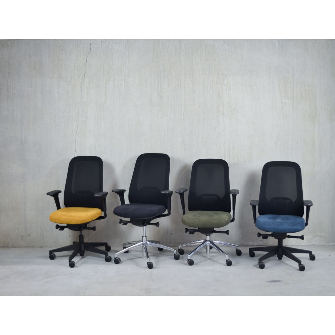 Workliving Nora Mesh Geel Regain - Bureaustoel Ergonomisch