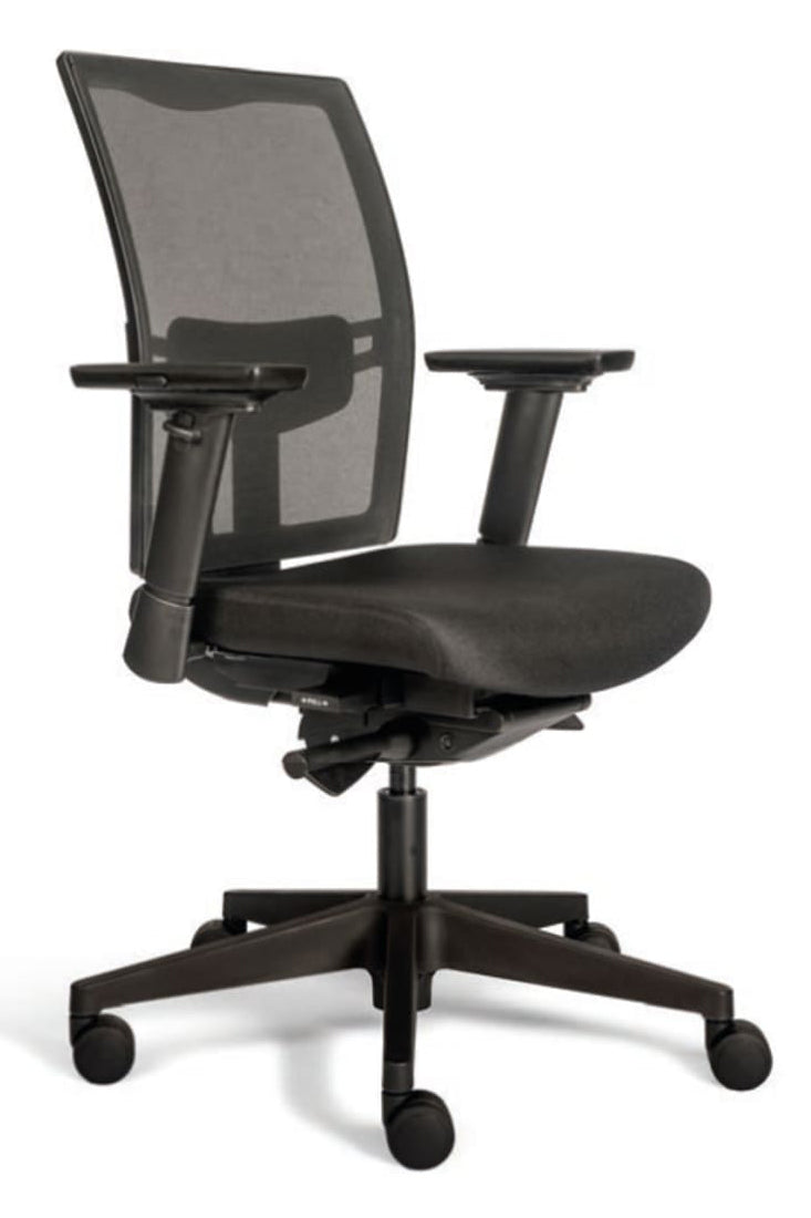 Workliving Projectas V2 Mesh Black Edition - Bureaustoel Ergonomisch Design (N)EN 1335