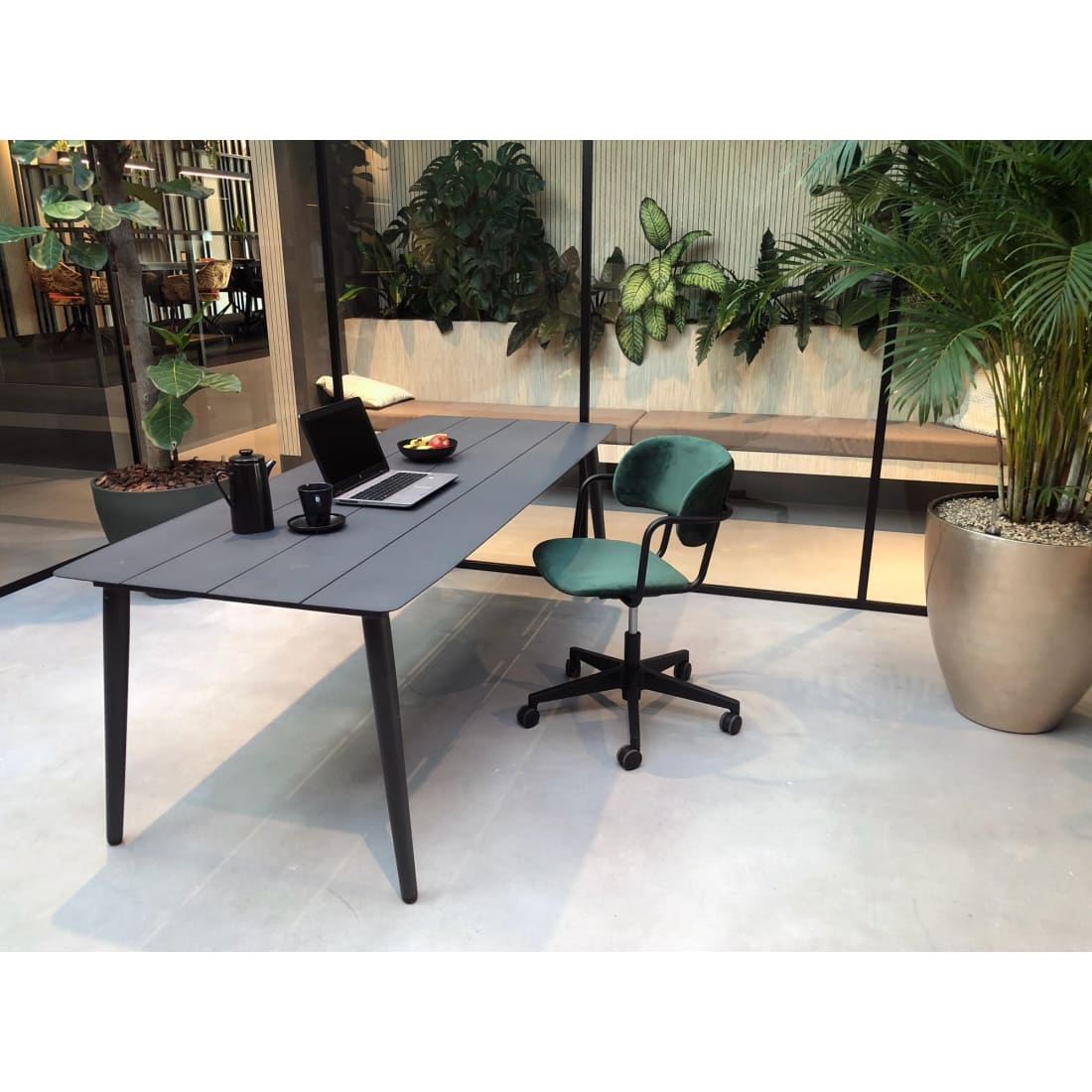Workliving Puur Design Bureaustoel - Society Boucle Petrol -