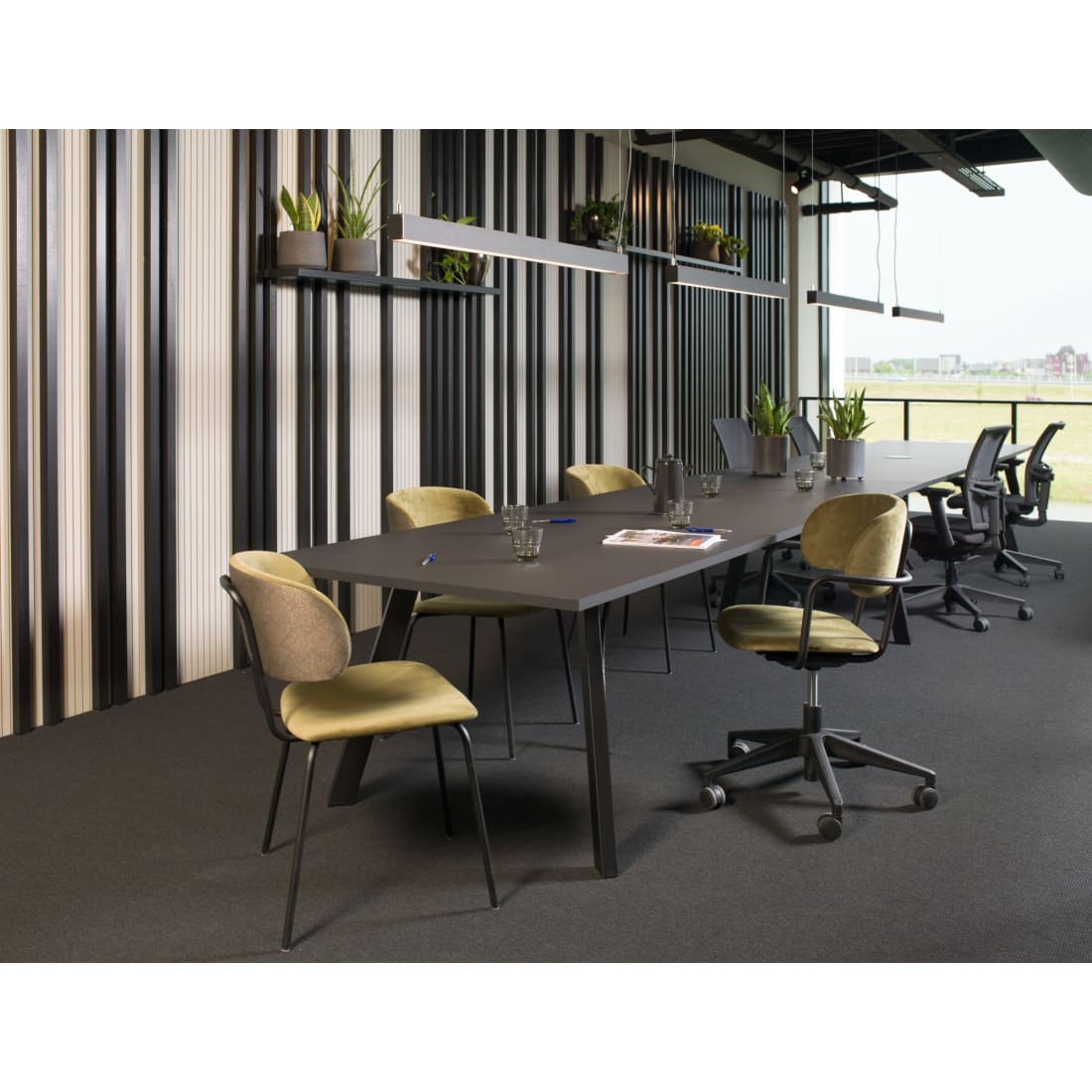 Workliving Puur Design Bureaustoel - Velvet Earth Forest -