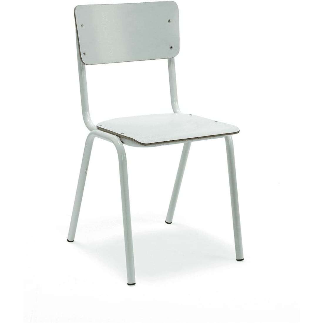 Workliving School Eetkamerstoel - Houten Design Wit - Wit -