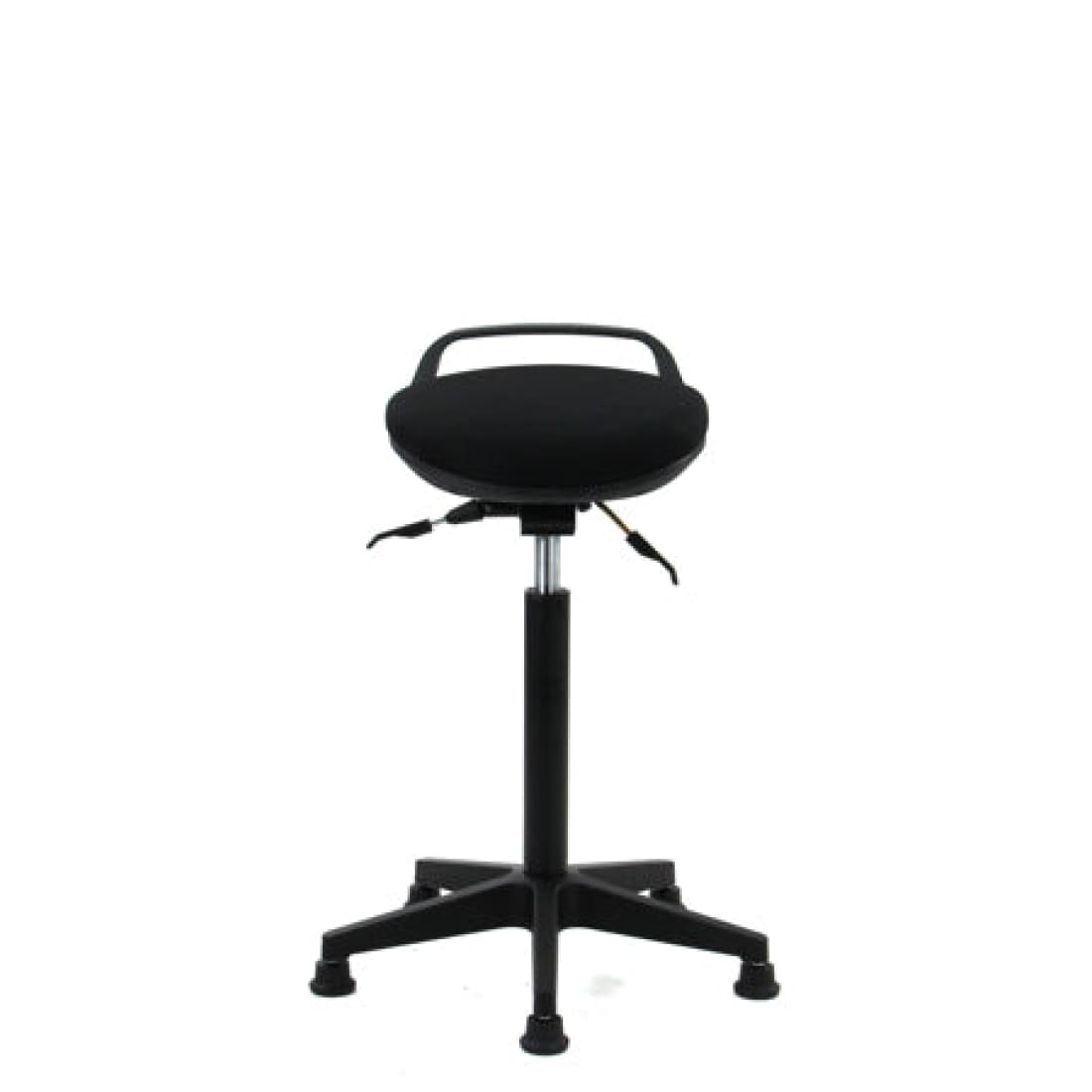 Workliving Stahulp - Stof Zitting - Nylon onderstel -