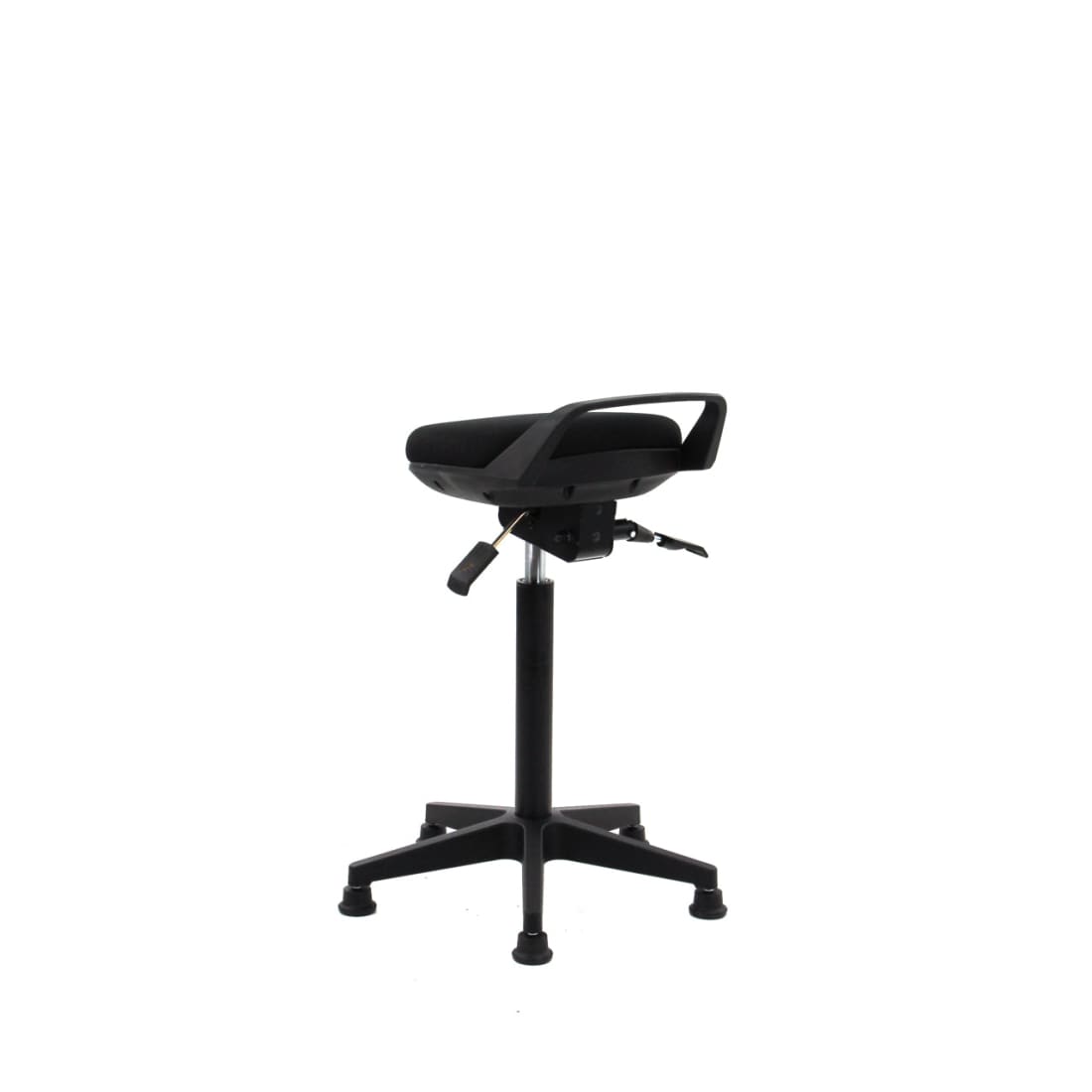 Workliving Stahulp - Stof Zitting - Nylon onderstel -