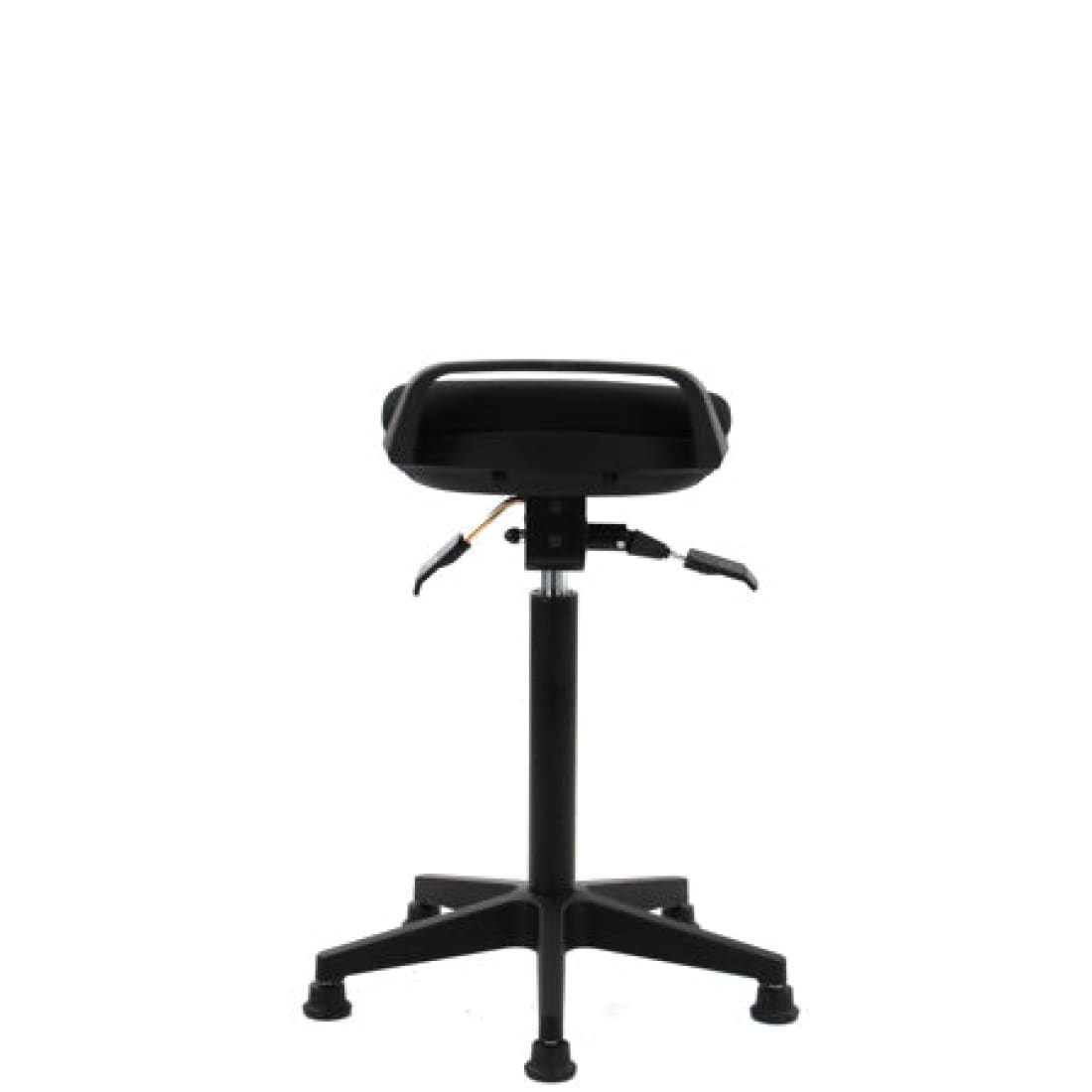 Workliving Stahulp - Stof Zitting - Nylon onderstel -