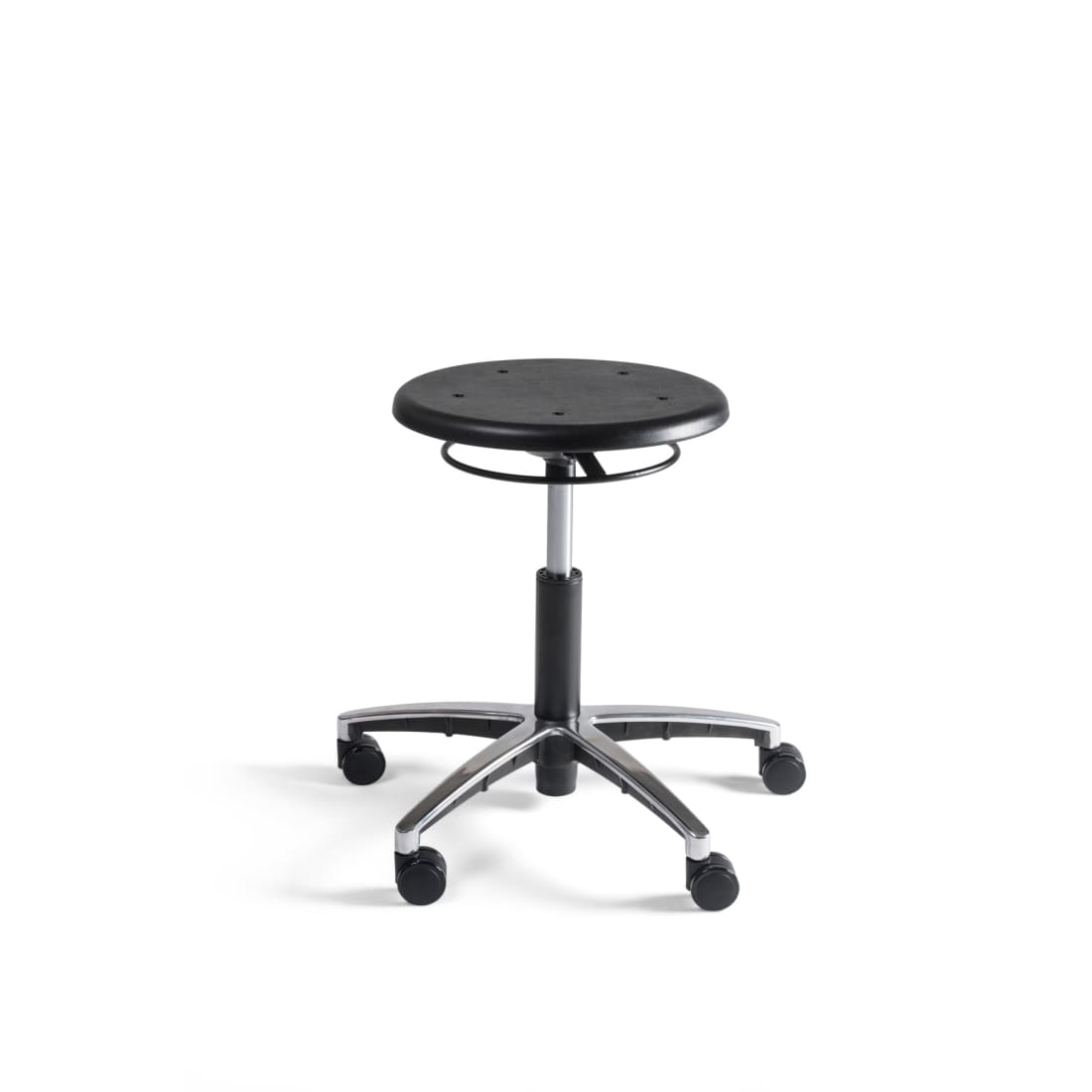 Workliving Tabouret - PU Zitting - Alu onderstel - Krukje