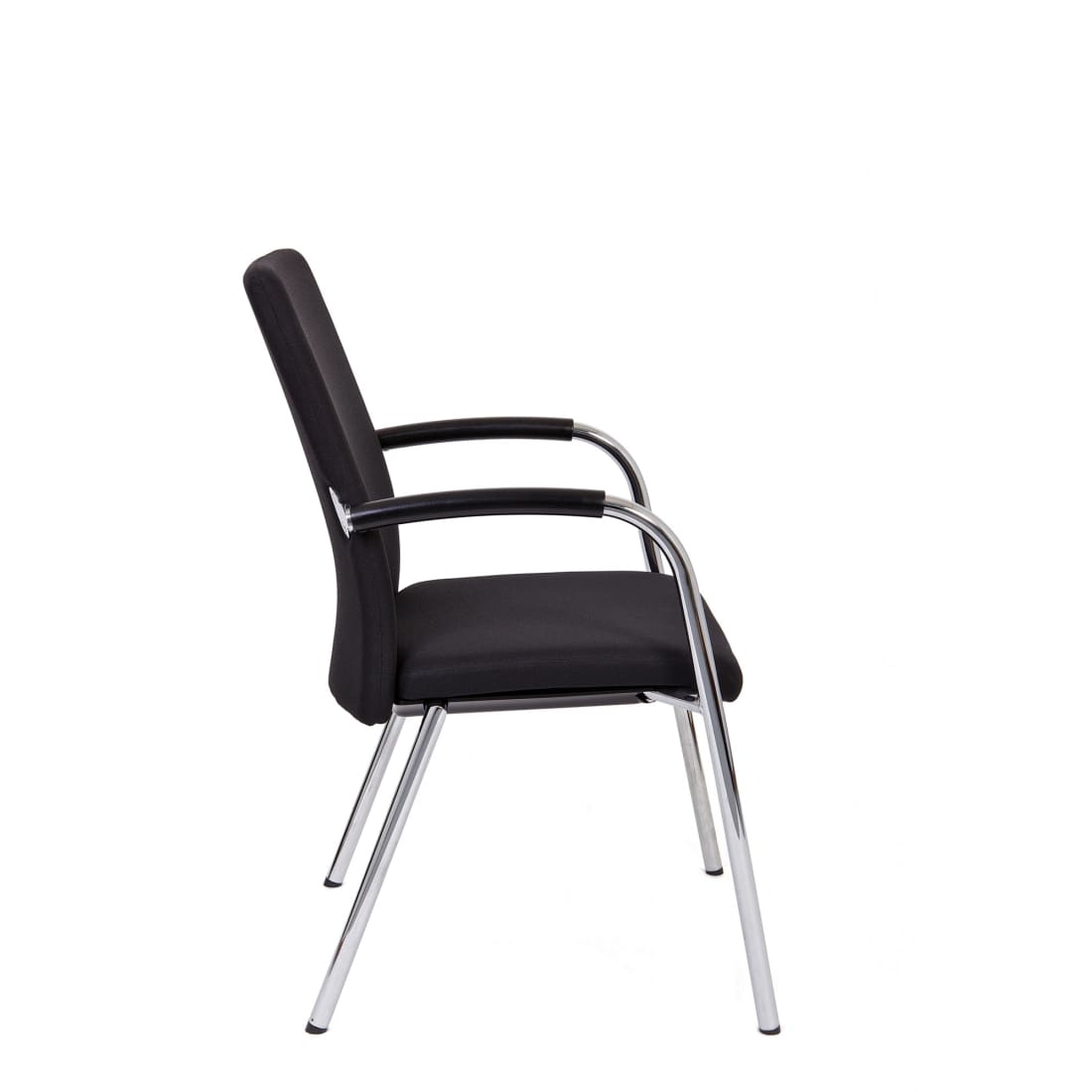 Workliving Vergaderstoel X1 - Comfort Vierpoot Zwart -