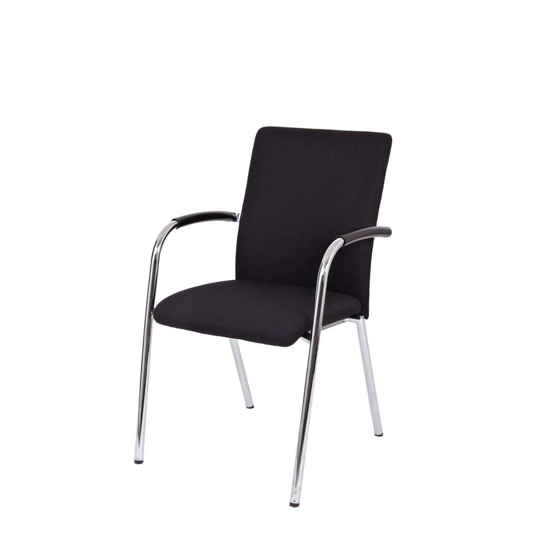 Workliving Vergaderstoel X1 - Comfort Vierpoot Zwart -