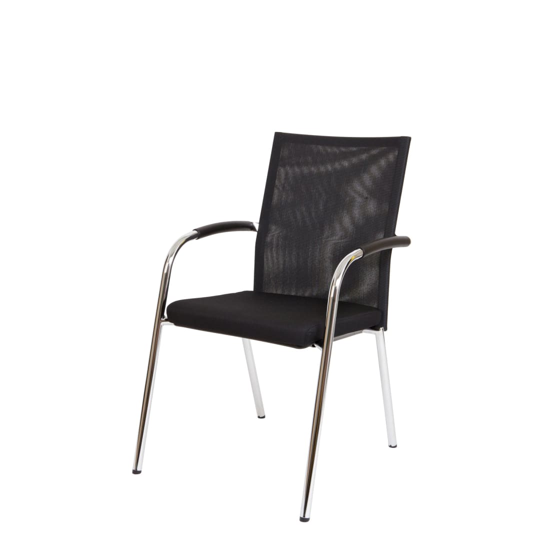 Workliving Vergaderstoel X1 - Mesh Vierpoot Zwart -
